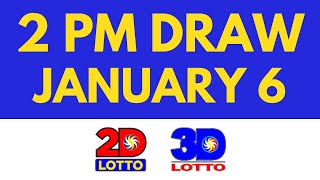 Lotto Result January 6 2024 2pm Swertres Ez2 PCSO [upl. by Clo]