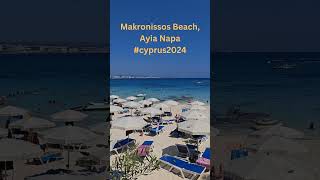 Ayia Napa Cyprus Makronissos Beach 2024 [upl. by Jillie]