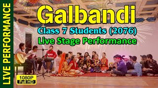 Galbandi  गलबन्दी च्यातियो तिमीले तानेर  Live Performance by the SVI Students of Class 7 2076 [upl. by Iuqcaj]