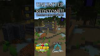 UNLIMITED REDSTONE Witch Farm by RaysWorks  The Kinship SMP shorts [upl. by Gillette532]