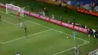 Forlan hits crossbar on last minute Uruguay vs Germany 23 [upl. by Robbyn]