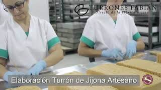 Fabricación del turrón en Jijona con almendra marcona valenciana  Visita por dentro a la fábrica [upl. by Aveneg]