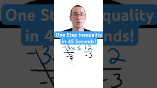 One Step Inequality in 45 Seconds [upl. by Mik]