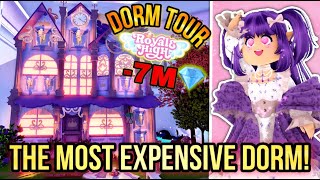 I spent 7 MILLION diamonds for THIS DORM in Royale High 😡 IM POOR  Roblox Royale High Dorm Tour [upl. by Ecnerrat]