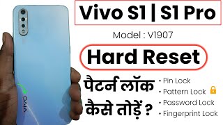 Vivo S1 Hard Reset  Vivo S1 V1907 Pattern Unlock  Vivo S1 Hard Reset Clear Data Not Working 2024 [upl. by Krm]