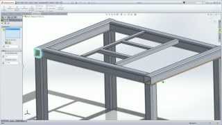 SolidWorks Weldments 101  Simple Table [upl. by Magner669]