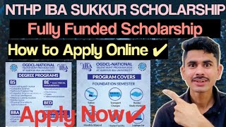 Sukkur IBA NTHP Scholarship 2024How to Apply Online For OGDCL NTHP ScholarshipNational Talent Hunt [upl. by Klump]