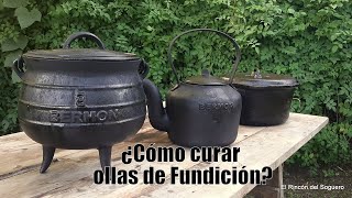 ¿Cómo curar ollas de fundición quotEl Rincón del Soguero Cocinaquot [upl. by Nnaid]