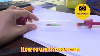 Hydrometer အသုံးပြုနည်း [upl. by Sardella]