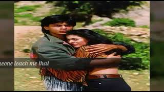 Chhupana Bhi Nahi Aata with Lyricsin english l Baazigar 1993 l Vinod Rathod Shahrukh KhanKajol [upl. by Paik]