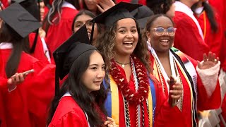 Students at several universities in Greater Boston celebrate graduation [upl. by Fineberg746]