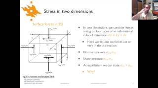 Geodynamics  Lecture 33 Stresses in 2D [upl. by Cohligan]