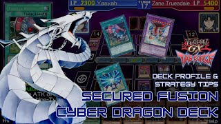 Secured Fusion  Cyber Dragon deck recipe  YuGiOh GX Tag Force [upl. by Elnar]