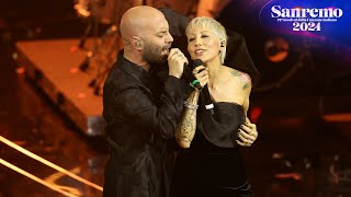 Sanremo 2024  Negramaro con Malika Ayane canta quotLa canzone del solequot [upl. by Aseram]