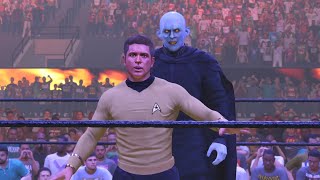 WWE 2K23  Kurt Barlow vs Captain James T Kirk [upl. by Edahc]