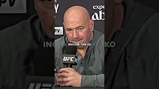 Dana White Reacts To Rarerest UFC KO [upl. by Adnolay]