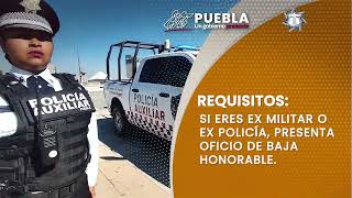 Policía Auxiliar del Estado de Puebla Convocatoria de Reclutamiento [upl. by North]