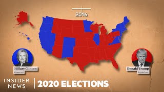 How States Voted In Every Presidential Election From George Washington To Donald Trump [upl. by Ajile]