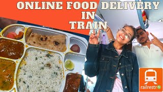 How to order food online in Indian Railways Goa to Delhi RailRestro Anjalikumarrr [upl. by Eeral]