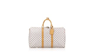 Louis Vuitton Damier Azur Keepall 55 Bandoulière [upl. by Lubeck966]