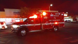 LAFD Rescue 881 Responding [upl. by Mossman]