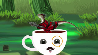 Raptor inside tea cup [upl. by Aydiv]