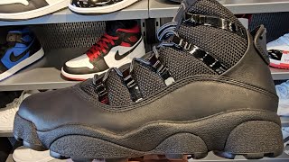 Nike Air Jordan Winterized 6 Rings Black 2023 4K POV  Don Alpha Cleat SKU FV3826001 [upl. by Honora]