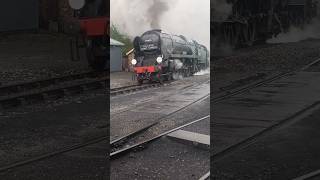 NYMR  Bullied Light Pacific quotEddystonequot No34028quot powering through Grosmont MPD [upl. by Elboa]