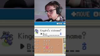 The BEST Pokemon Nickname EVER pokemon pokemonfirered pokemonrandomizer shorts randomiser [upl. by Asyen]