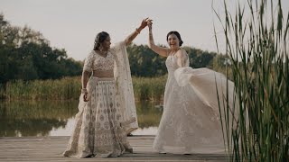 Katy and Kaajal Wedding Highlight Film Willowbrook Weddings  Volant PA [upl. by Lewak350]