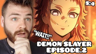 TANJIRO TO THE RESCUE  DEMON SLAYER  EPISODE 2  SEASON 4  New Anime Fan  REACTION [upl. by Nightingale]