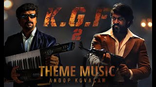 KGF 2 Theme Live Looping Anoop Kovalam Ravi Basrur Yash KGF 2 BGM Rocky Intro Music Toofan [upl. by Naziaf]