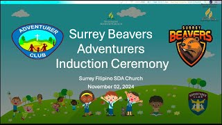 2024 Surrey Beavers Adventurers Induction Ceremony [upl. by Nittirb]