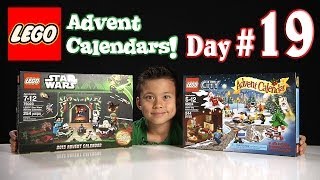 LEGO CITY Advent Calendar amp LEGO STAR WARS Advent Calendar DAY 19  2013 Set 60024 amp 75023 [upl. by Rattray]