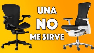 Las MEJORES SILLAS ERGONÓMICAS  AERON Vs EMBODY de Herman Miller [upl. by Tull107]