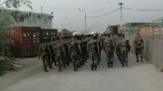 quotNo toku herequot French marines marching and singing in Afghanistan [upl. by Eladnyl]