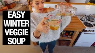 BEER SOUP Easy Healthy Winter Recipe  KymNonStop [upl. by Ecargyram]