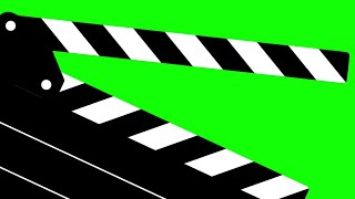 Clapper Board Green Screen Effect  No Copyright  No Text  Green Screen [upl. by Naired]