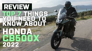 Honda CB500X 2022 Review  Top 7 Things You Need To Know About the Honda CB500X 2022  Visordown [upl. by Cicenia153]