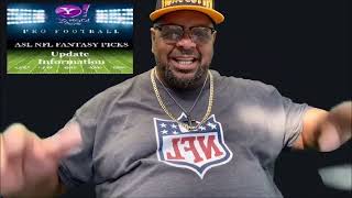 ASL NFL Fantasy Picks Week 10 [upl. by Ashli780]