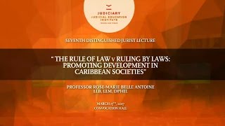 7th Annual Distinguished Jurist Lecture  Prof RoseMarie Belle Antoine [upl. by Lance]