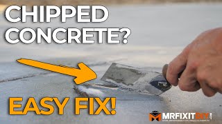 How to Fix a Chip in Concrete  A DIY Guide [upl. by Abbie]