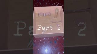 Part 2 of building a mini army base turret watchtower helipad and fence armybase cardboard [upl. by Atekram]