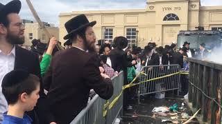 Jews observe Biur Chametz burning of the bread in Lakewood [upl. by Normand]