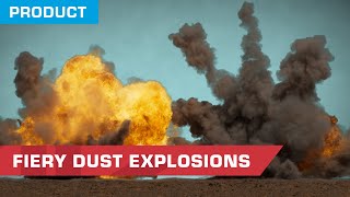 Fiery Dust Explosions Stock Footage Now Available  ActionVFX [upl. by Ysak]