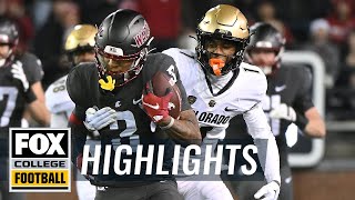 Colorado vs Washington State Highlights  CFB on FOX [upl. by Nillad]