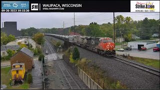 Waupaca Nelsons Strike Zone Live Railcam  Waupaca WI SteelHighway [upl. by Aleb794]