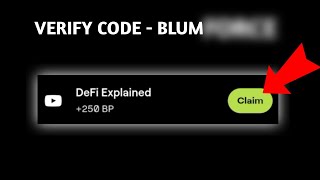 DeFi Explained verify code BLUM verify code of DeFi Explained [upl. by Alraep]