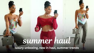 ☀️ LUXURY SUMMER FASHION HAUL Christian Louboutin The RealReal amp Revolve ☀️ [upl. by Amelus]