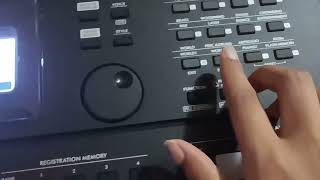 how to turn on sustain in yamaha PSR e473 piano [upl. by Maxentia215]